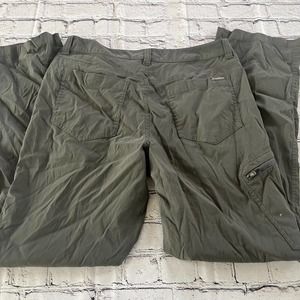 Eddie Bauer Mens Hiking Cargo Pants Size 33 x 32 Gray Nylon Logo